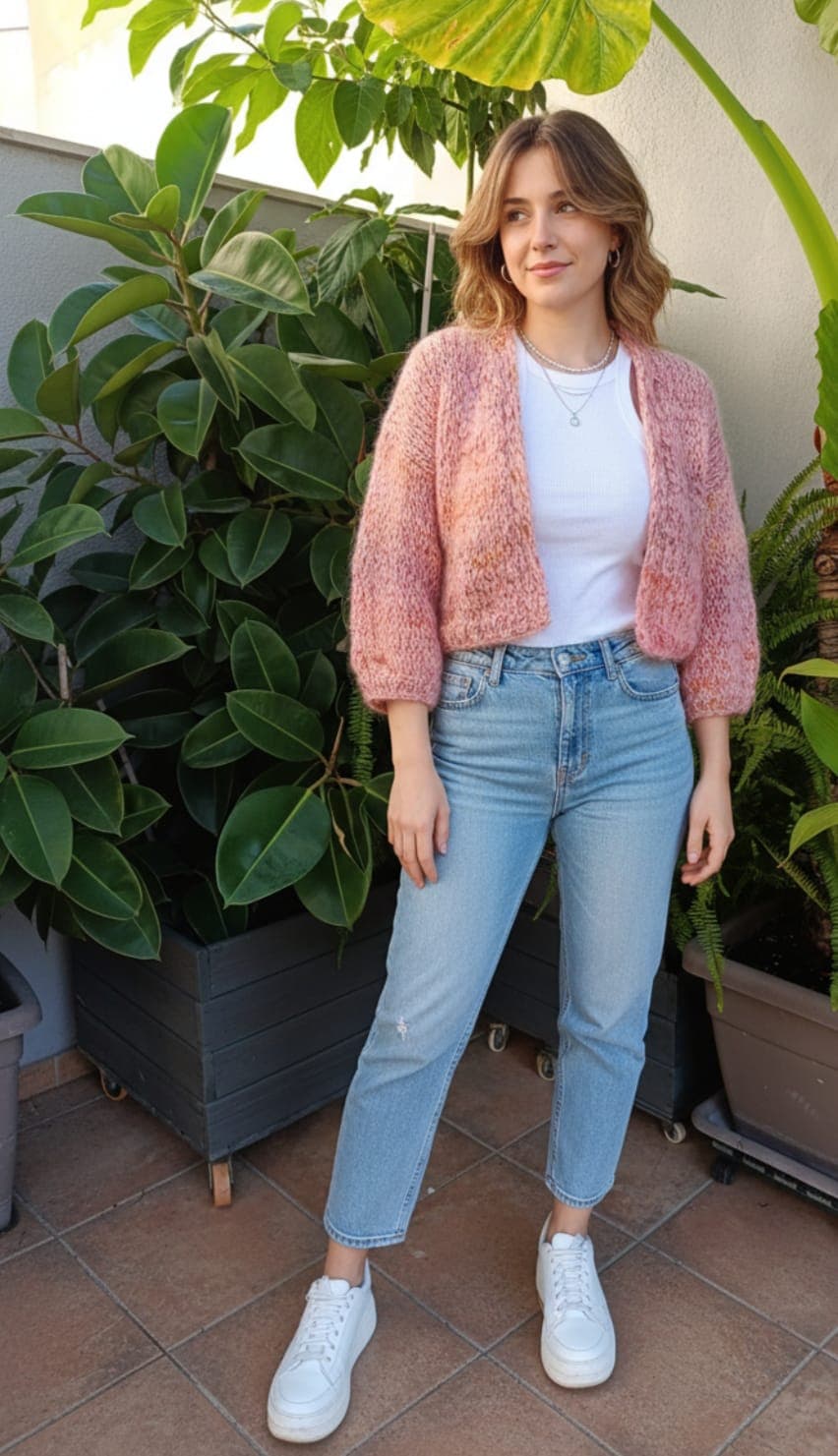 Suéter de Punto Trenzado